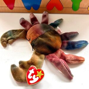 NWT TY Claude The Crab Beanie Baby 1996
